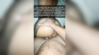 Cuckold Captions: You thought your job was secure since your boss is your wife's bull #1