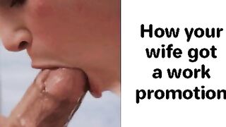 Cuckold Captions: She got a huge bonus and took you on vacation #1
