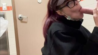 Cuckold: Sucking my friends cock on my break and texting the clip to my bf stuck at home! ♥️♥️ #4