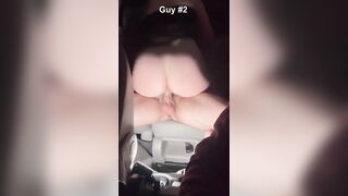 Cuckold: Husband drove me around while I fucked 4 guys raw in the back seat #3