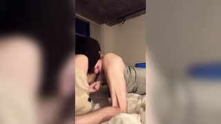 Bigger cock and let her eat and finger my ass, she loves to film to watch with her boyfriend when she gets home