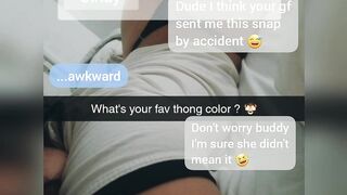 Cuckold Captions: Is he a good friend or a bad friend ? ♥️♥️ #2