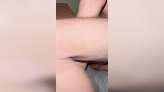 Sucked hubby off while this young hung stud fucked me from behind