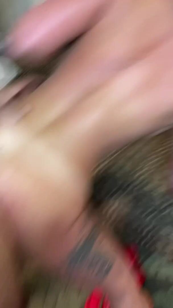 Smoking blonde hotwife getting railed from behind as hubby films and other bulls wait their turn
