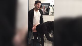 Cuckold: Who is this slut wife getting fucked in the toilet♥️ #2