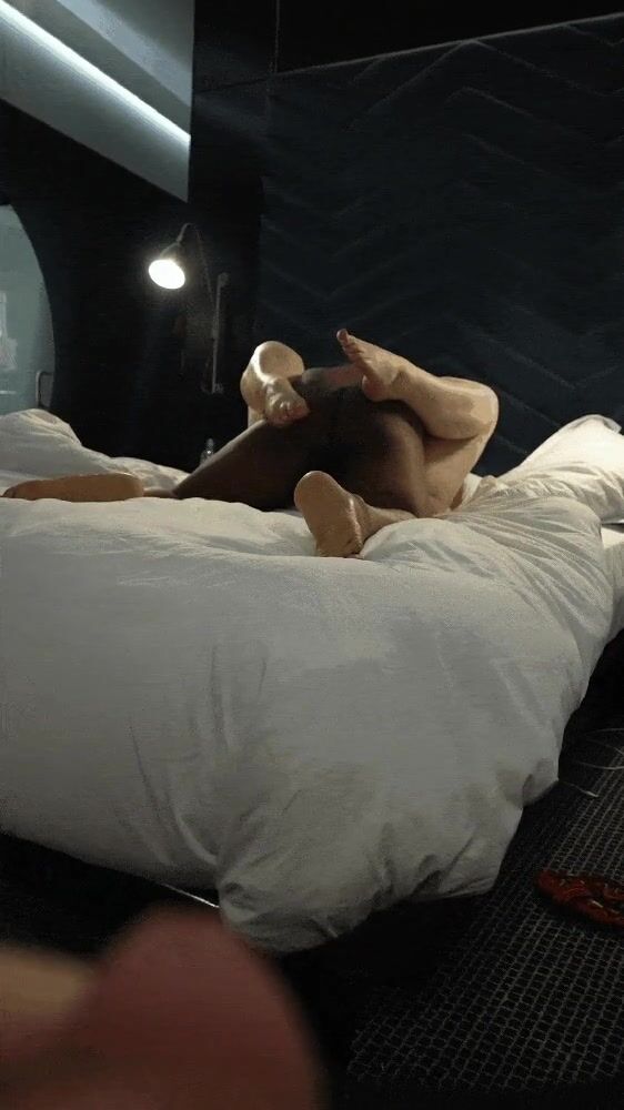 I love being trapped under a huge bull filling my pussy as my cuck watches on ????